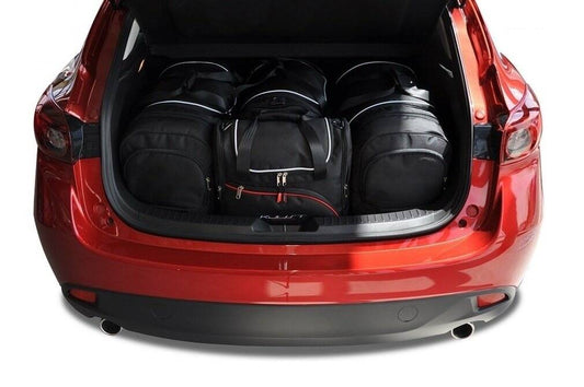 Car bag Kofferraumtaschen Set 4 stk MAZDA 3 HATCHBACK III 2013-2018