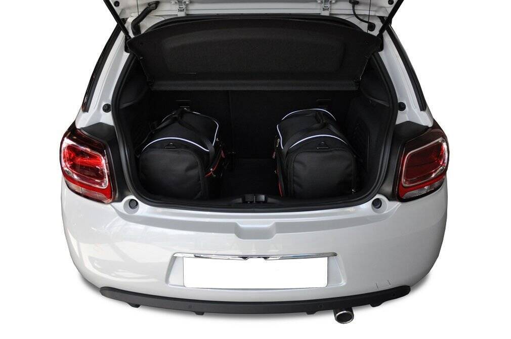 Car bag Kofferraumtaschen Set 3 stk CITROEN DS3 HATCHBACK I (SA) 2009-2016