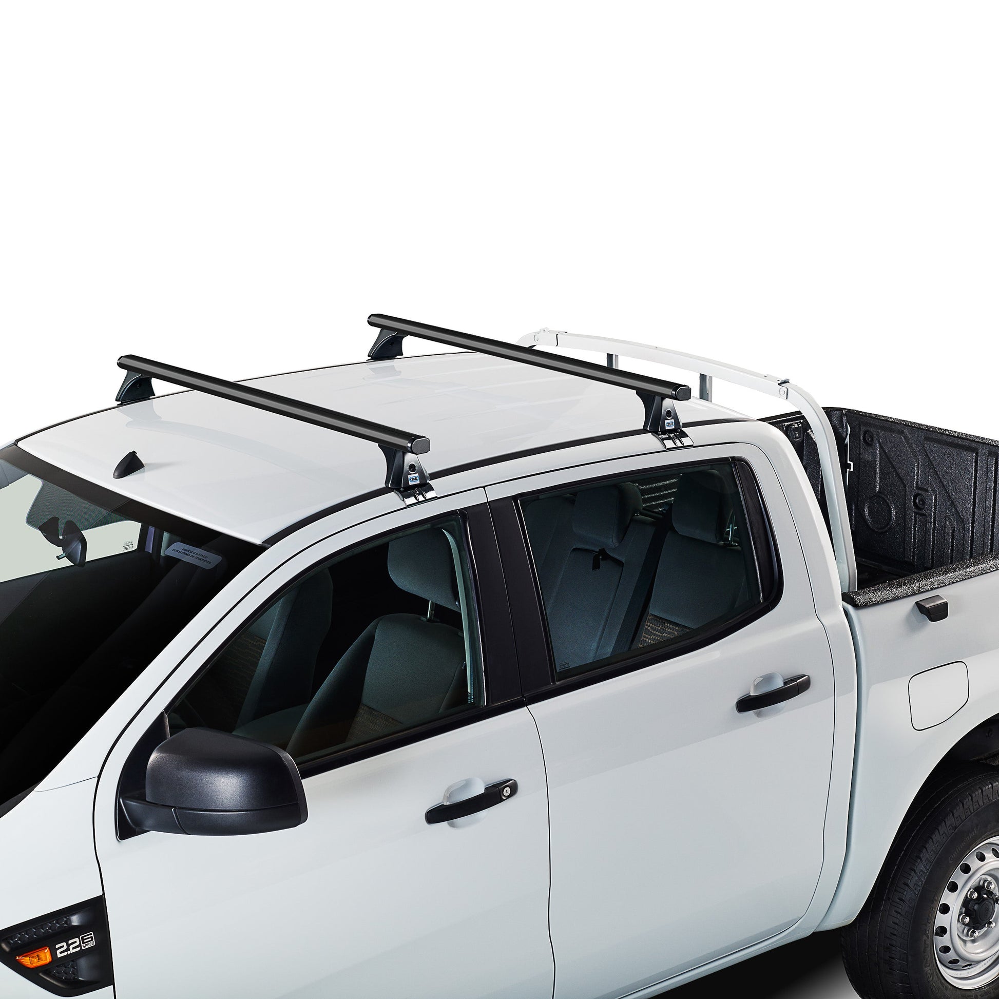 Dachträger Tata Xenon Doppelkabine (Standarddach) (2007--) (2x) CRUZ Alu Cargo Dark T